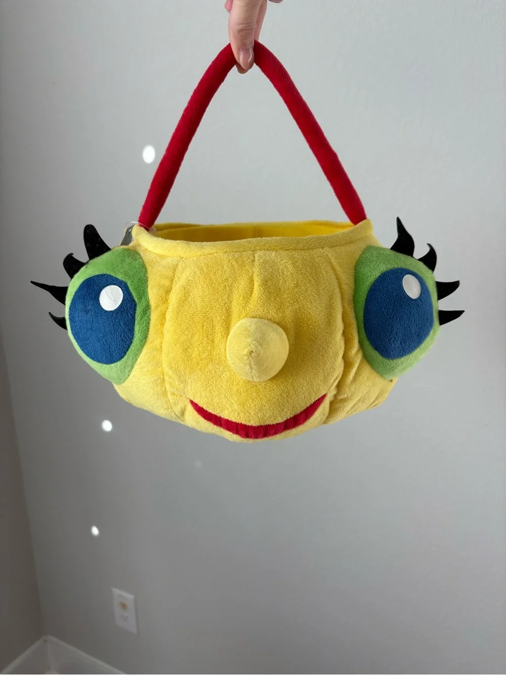 Vintage Y2K Miss Spider Sunny Patch and Friends Plush Easter Basket Bucket Face